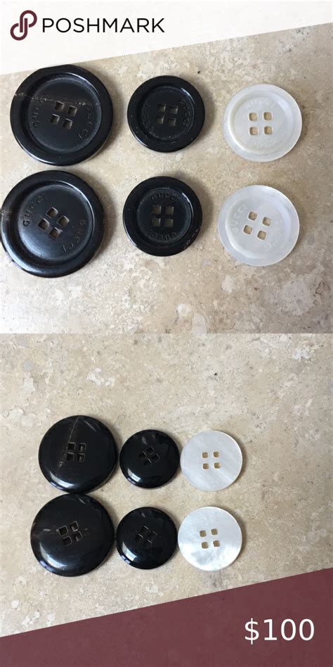 authentic Gucci buttons